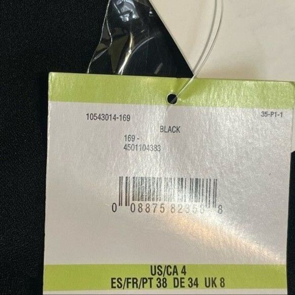 Kasper One-Button Long Sleeve Black Blazer 4 - Picture 9 of 9